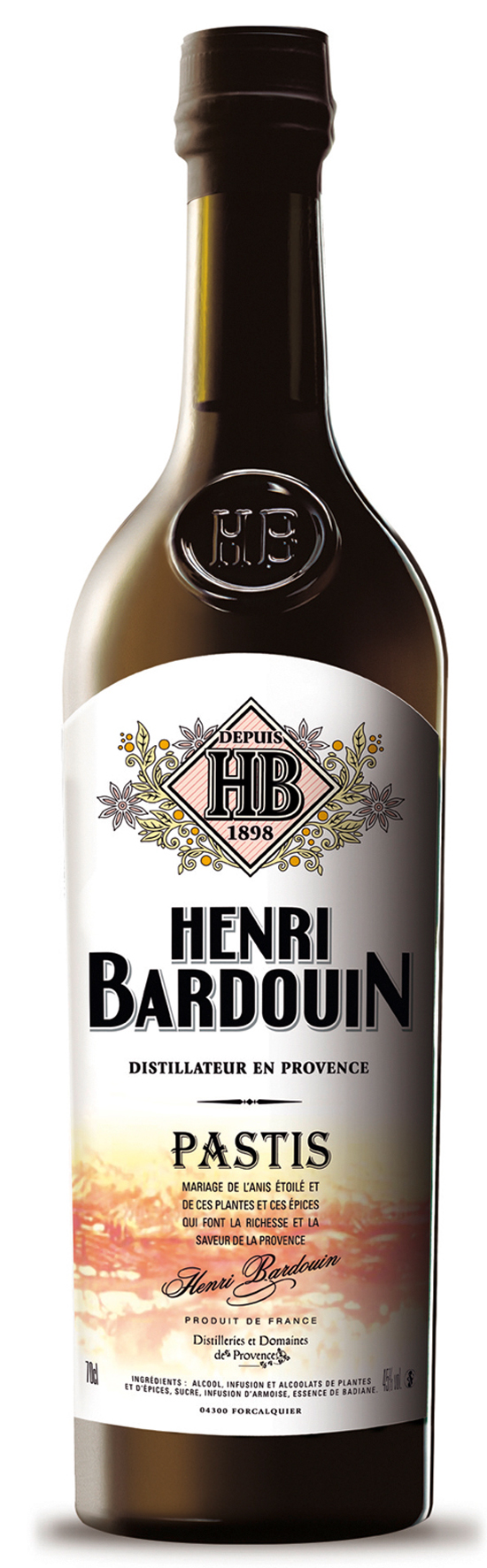 <b>Henri Bardouin </b><br>Pastis 45%