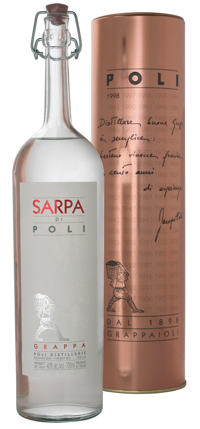 <b>Poli </b><br>Grappa Sarpa 40%